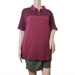 Guess Polo Chevron Burgundy Men's Shirt XL